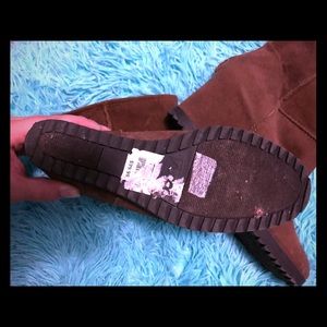 Sugar wedge boots size 8